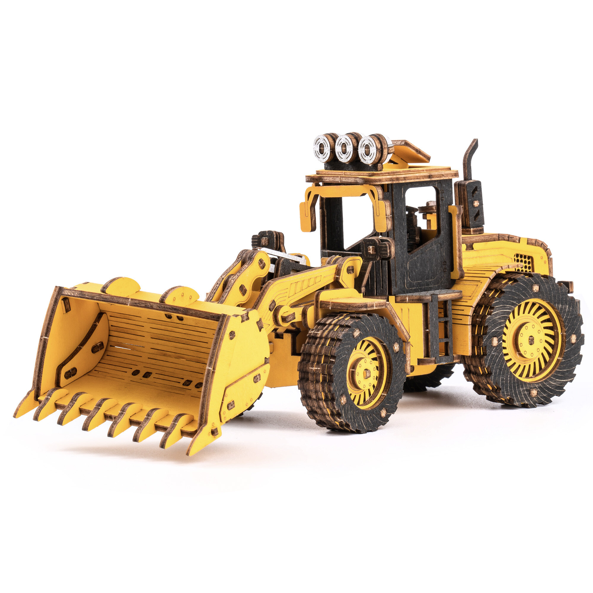 3D-pussel i trä - Bulldozermodell ROKR TG509K