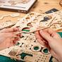 3D-Puzzle aus Holz - Dampflokomotive ROKR MC501