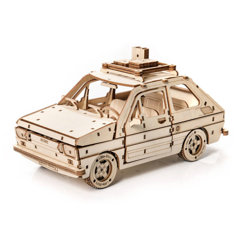 3D-Puzzle aus Holz - Fiat 126P Little Story E005