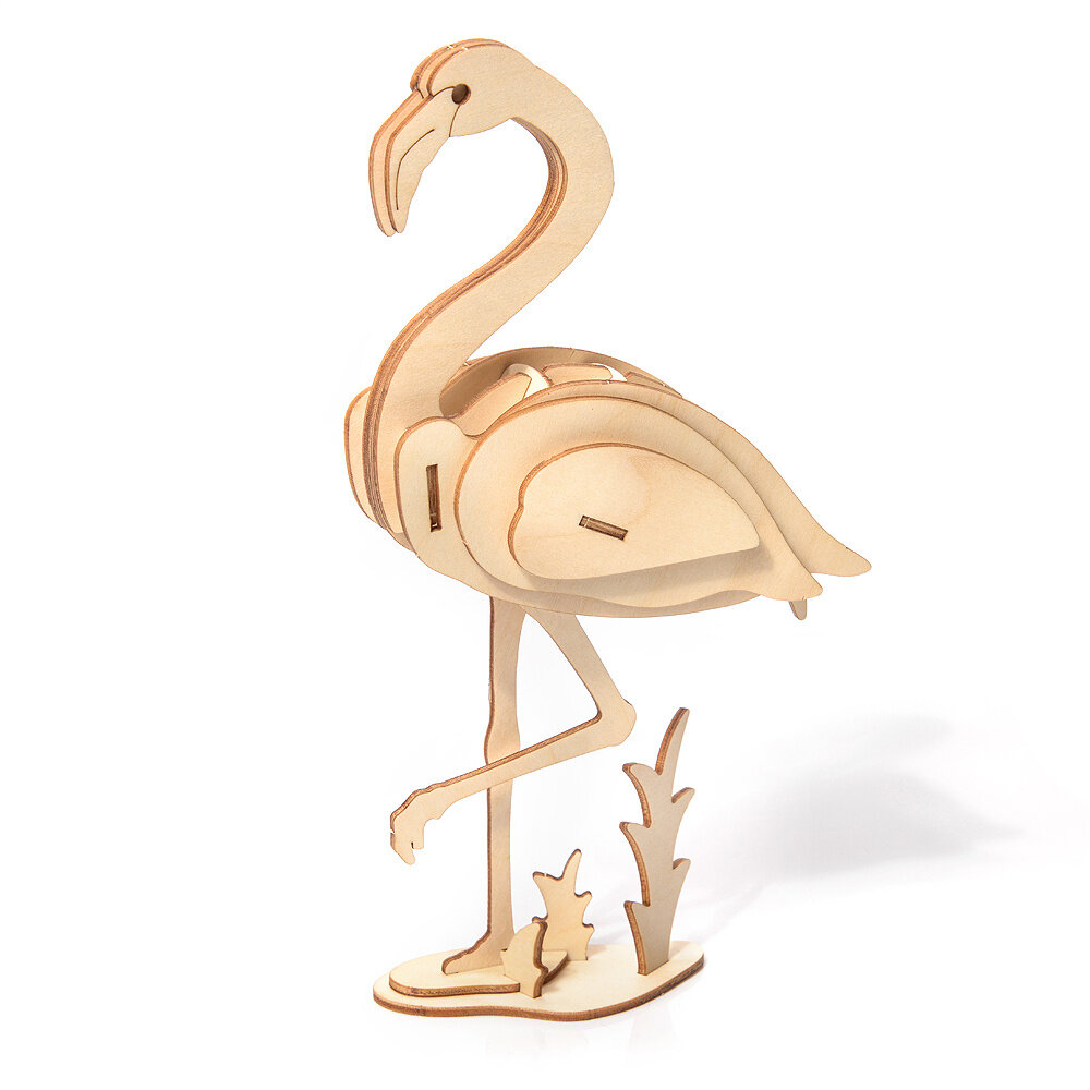 3D-Puzzle aus Holz - Flamingo Little Story D007