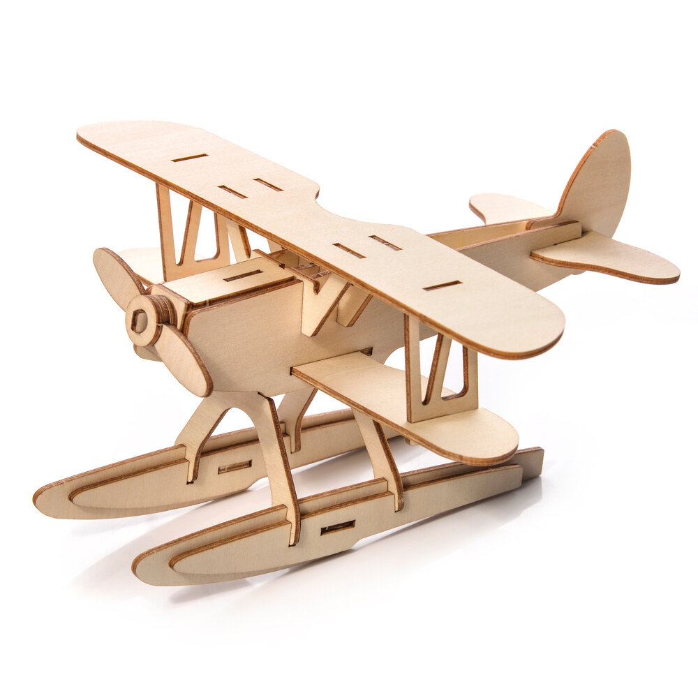 3D-Puzzle aus Holz - Flugzeug Little Story D016