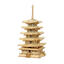 3D-Puzzle aus Holz - Fünfstöckige Pagode Rolife TGN02