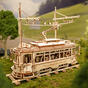 3D-Puzzle aus Holz - Klassische Stadtstraßenbahn ROKR LK801