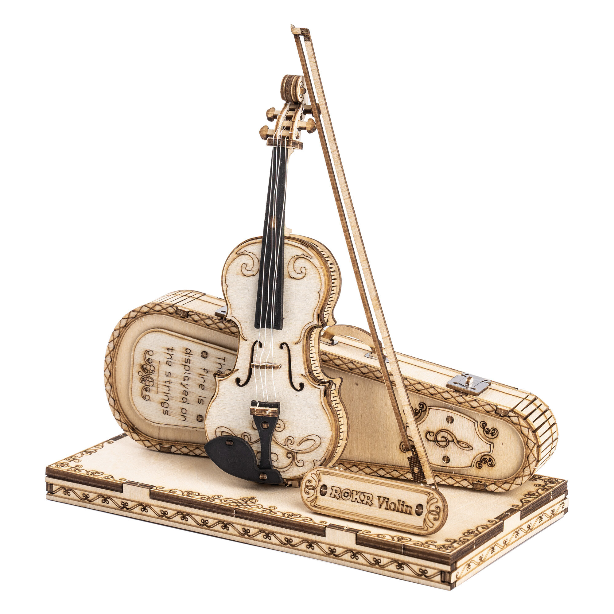 3D-Puzzle aus Holz - Violine Capriccio ROKR TG604K
