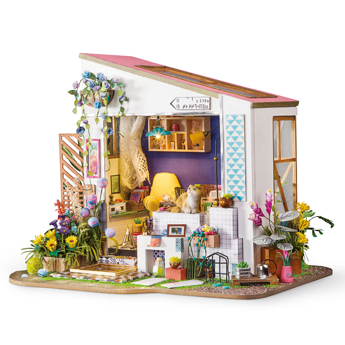 Casa em miniatura - Varanda de Lily Rolife DG11