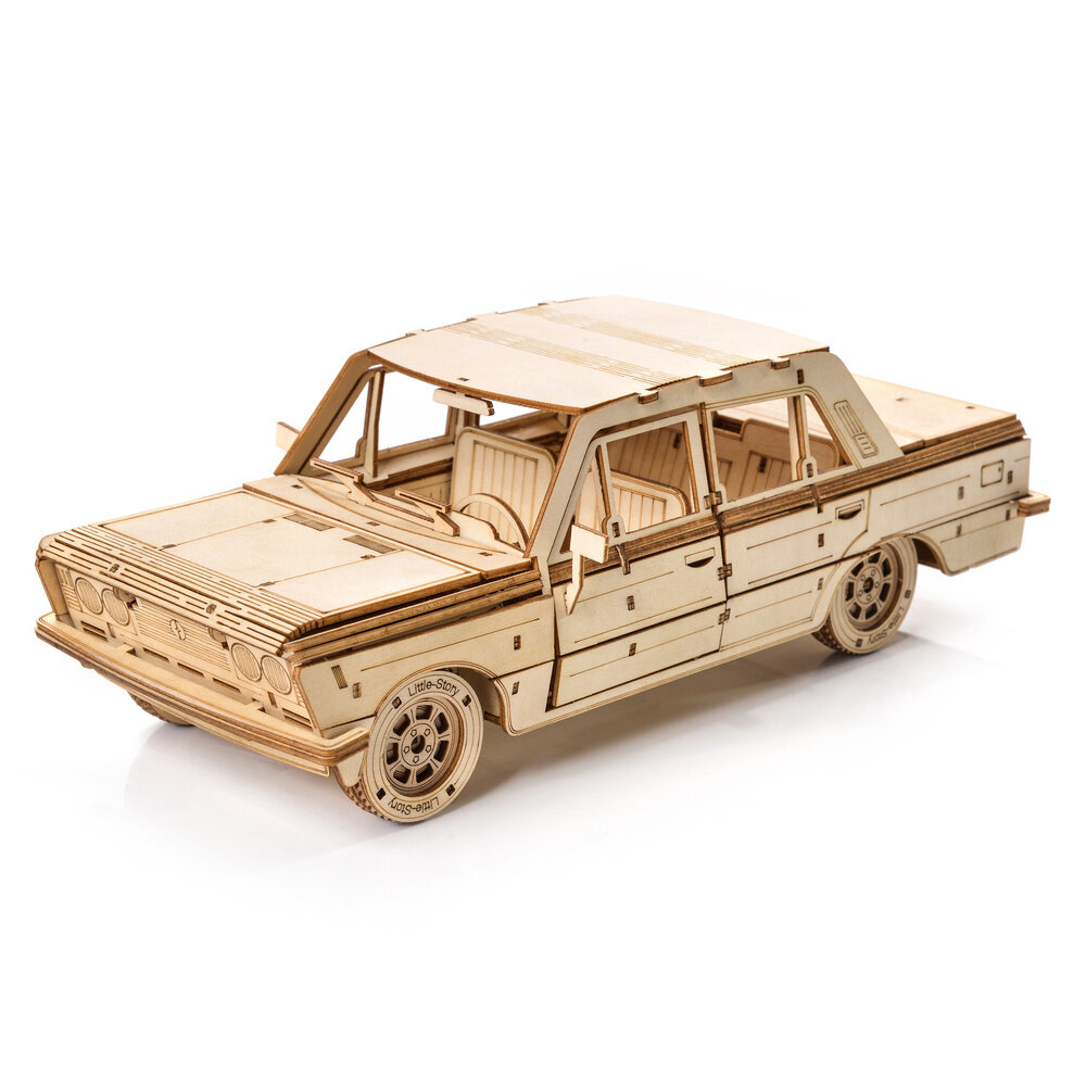 Dřevěné 3D puzzle - Fiat 125p Little Story E002