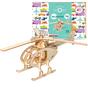 Dřevěné 3D puzzle - Helikoptéra Little Story D017