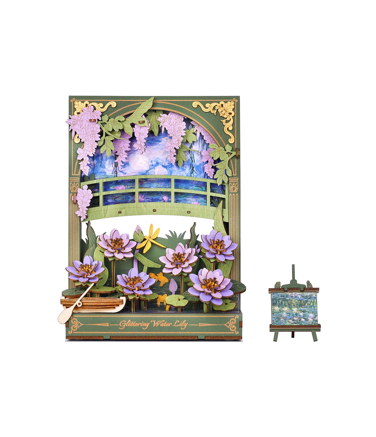 Dřevěné 3D puzzle - Třpytivé lekníny ROWOOD TH001