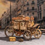 Dřevěné mechanické 3D puzzle - Dostavník ROKR AMKA1