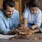 Dřevěné mechanické 3D puzzle - Dostavník ROKR AMKA1