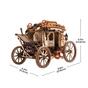 Dřevěné mechanické 3D puzzle - Dostavník ROKR AMKA1