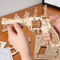 Dřevěné mechanické 3D puzzle - Revolver Corsac M60 ROKR LQ401