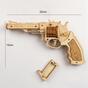 Dřevěné mechanické 3D puzzle - Revolver Corsac M60 ROKR LQ401