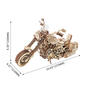 Drewniane mechaniczne puzzle 3D - Motocykl Cruiser ROKR LK504