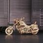 Drewniane mechaniczne puzzle 3D - Motocykl Cruiser ROKR LK504