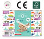 Drewniane puzzle 3D - Samolot Little Story D016