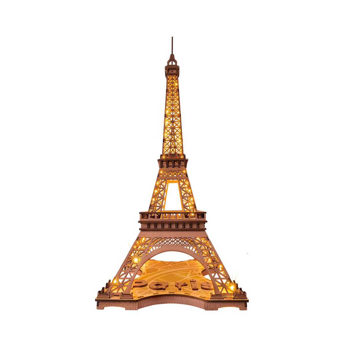 Fából készült 3D puzzle - Világító Eiffel-torony Rolife TGL01