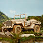 Houten 3D-puzzel - Legerjeep model ROKR MC701