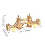 Houten 3D puzzel - Tower Bridge model met LED verlichting Rolife TG412