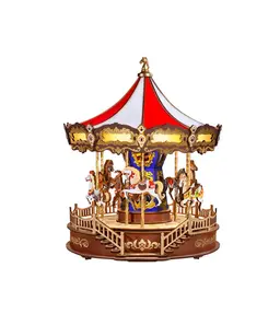 Houten mechanische 3D-puzzel - Klassieke carrousel Rolife AMC01