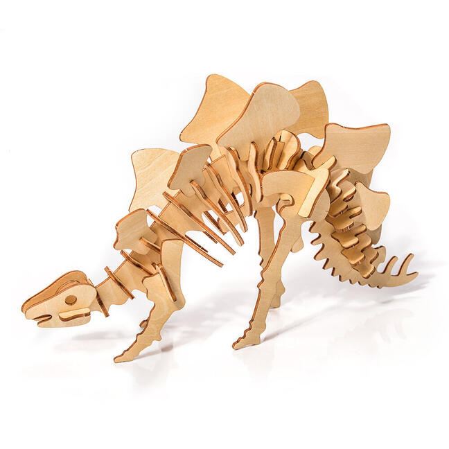 Medinė 3D dėlionė - Stegosaurus Little Story D010
