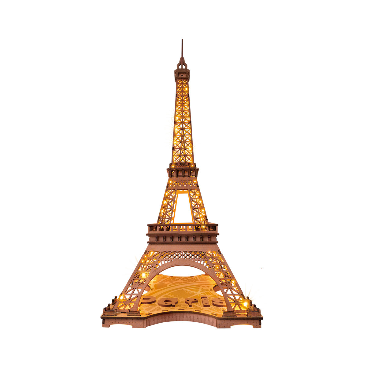 Medinė 3D dėlionė - Šviečiantis Eifelio bokštas Rolife TGL01