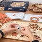 Medinė mechaninė 3D dėlionė - Sieninis laikrodis Zodiac ROKR LC601