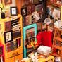 Miniature house - Sam's study library Rolife DG102