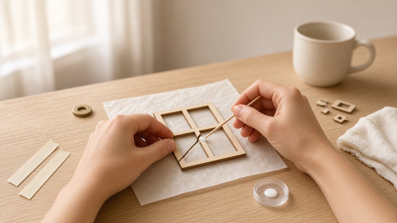Cracked wooden part: how to fix it and keep building