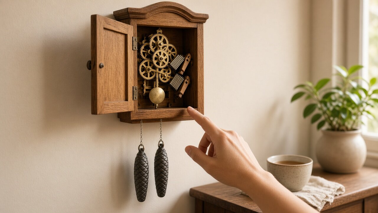 How a cuckoo clock works: the mechanism step by step