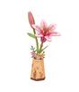 Puzzle 3D din lemn - Crin roz ROWOOD TW071