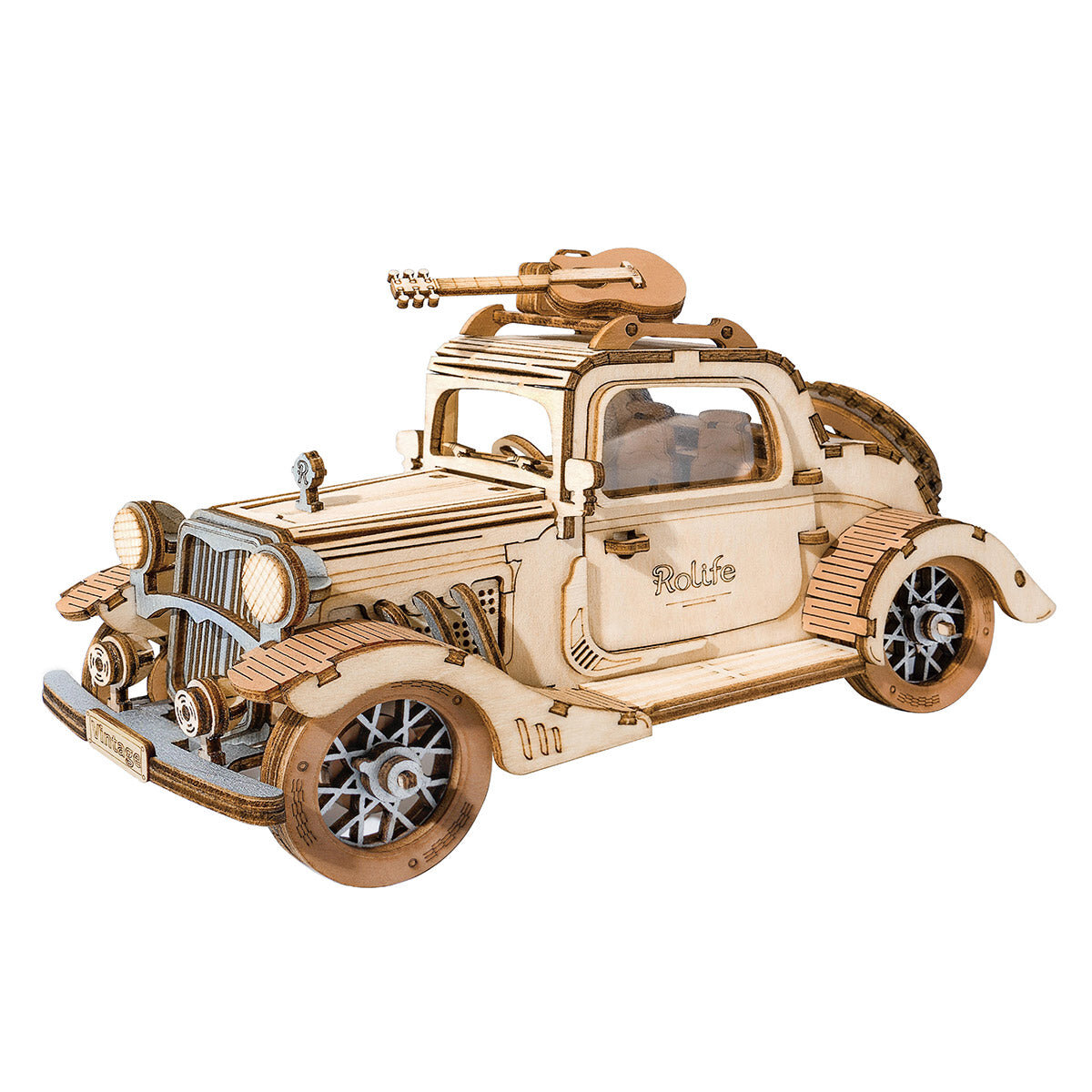 Puzzle 3D din lemn - Model veteran Rolife TG504