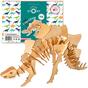 Puzzle 3D din lemn - Stegosaurus Little Story D010