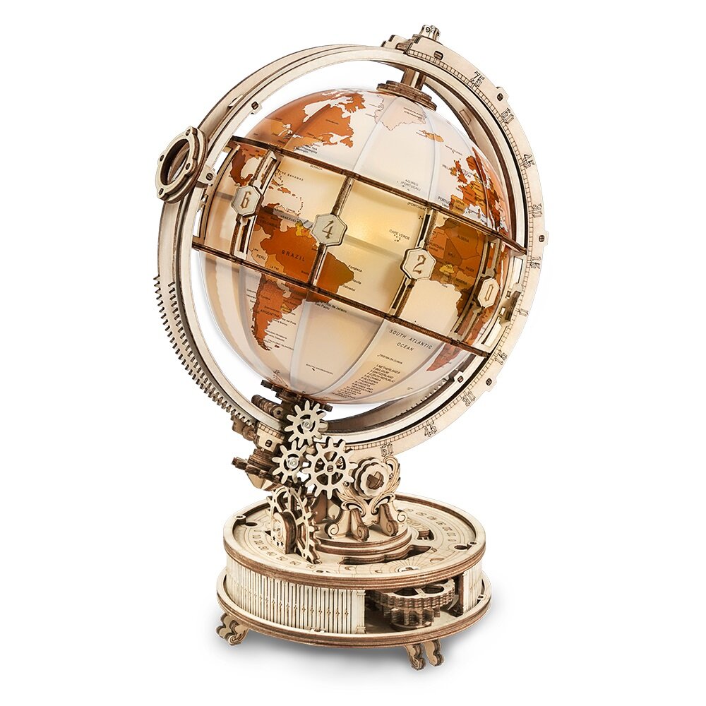 Puzzle 3D en bois - Globe lumineux ROKR ST003