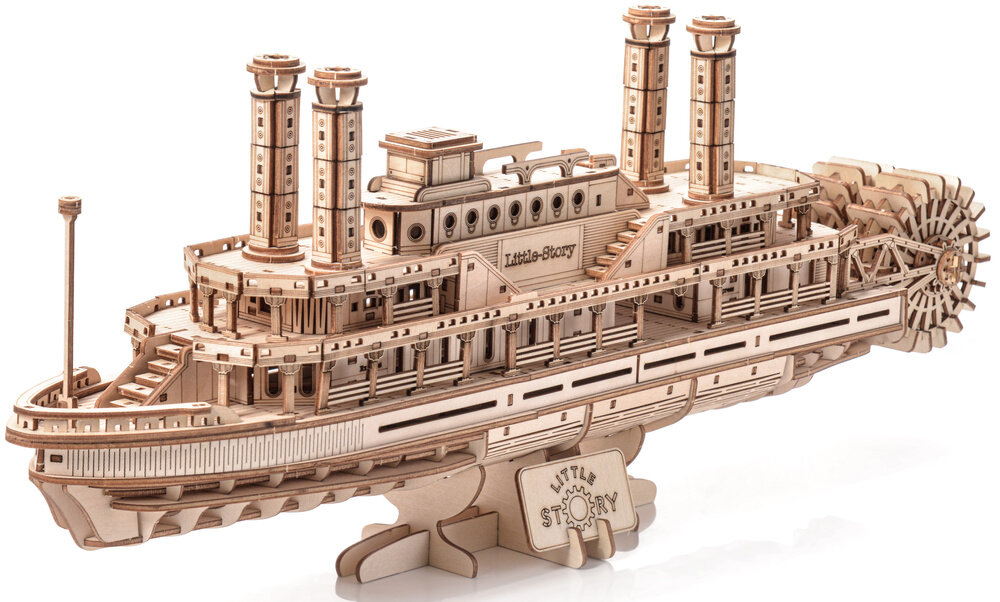 Puzzle 3D en bois - Navire à vapeur Little Story E025