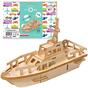 Puzzle 3D en bois - Yacht Little Story D015