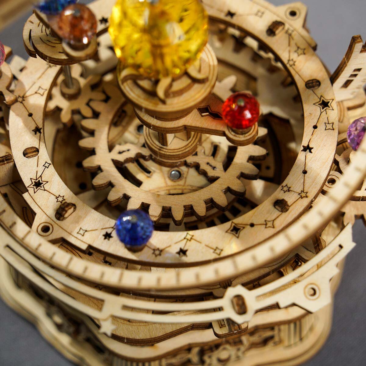 Puzzle Mécanique 3D Bois - Boîte à musique - Carrousel romantique - ROKR