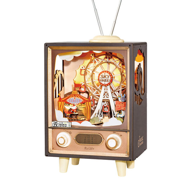 Puzzle 3D mécanique en bois - Carnaval au coucher du soleil Rolife AMT01
