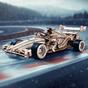 Puzzle meccanico 3D in legno - Auto da corsa ROKR LK505