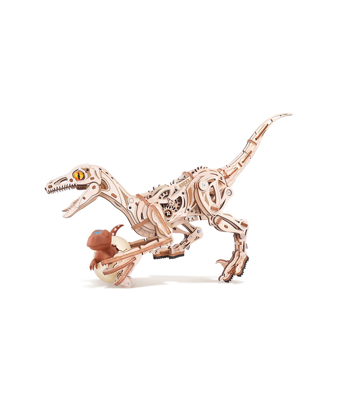 Rompecabezas mecánico 3D de madera - Velociraptor ROKR LD01