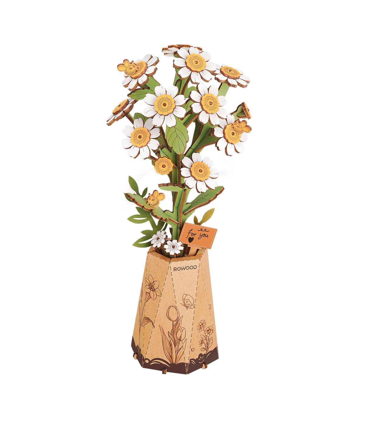 Træ 3D puslespil - Chamomile Rowood TW061