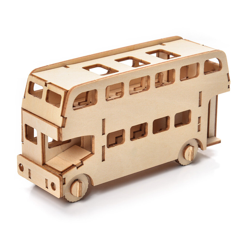 Wooden 3D puzzle - Bus Little Story D002