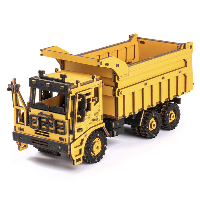 Wooden 3D puzzle - Dump truck model ROKR TG603K