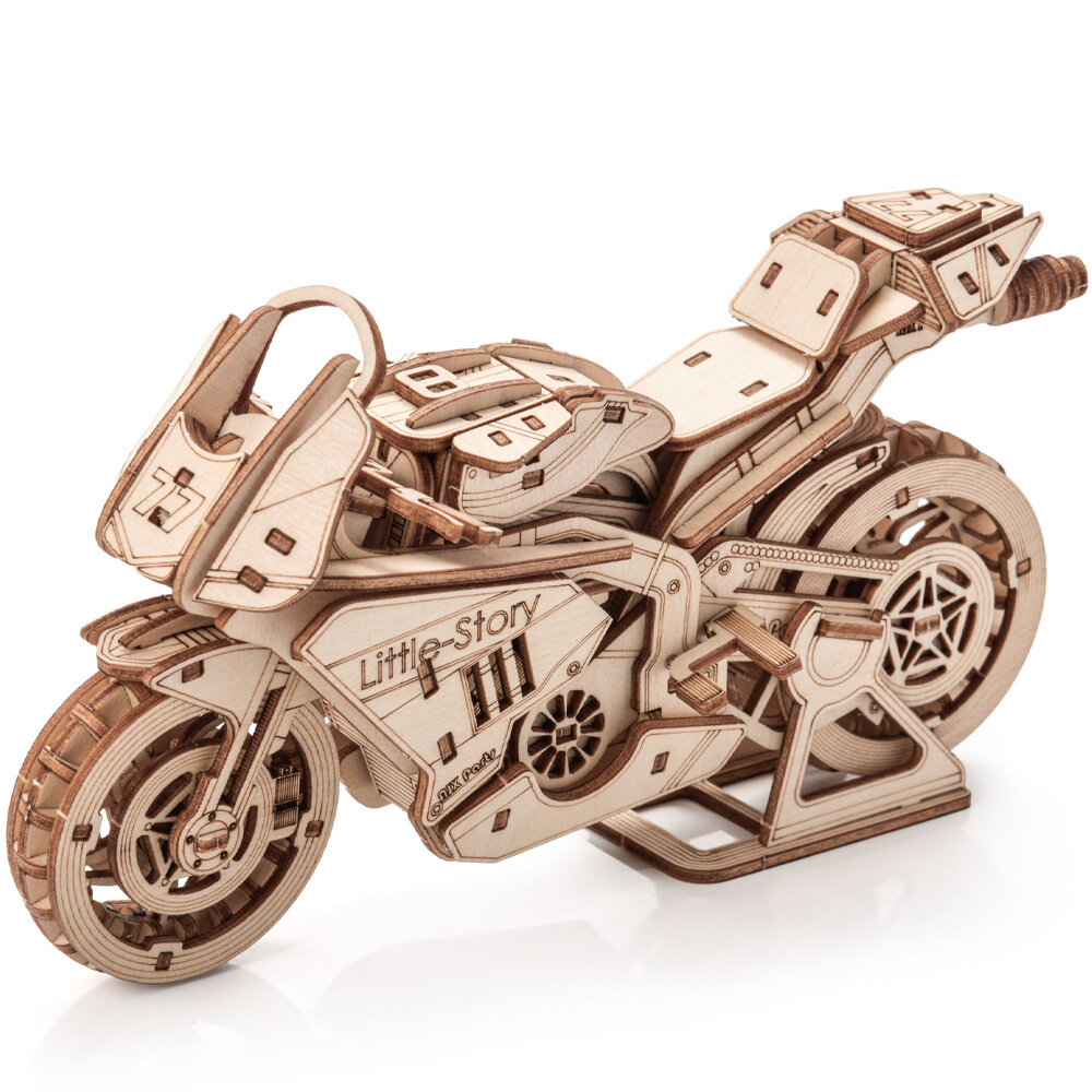 Wooden 3D puzzle - Grand Prix Motorcycle Little Story E021