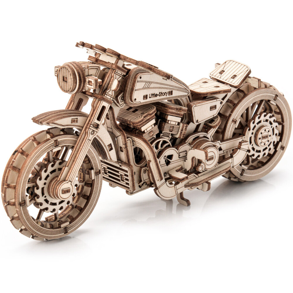 Wooden 3D puzzle - Motorcycle Speedtail Little Story E020