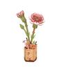 Wooden 3D puzzle - Pink carnation ROWOOD TW051