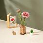Wooden 3D puzzle - Pink carnation ROWOOD TW051