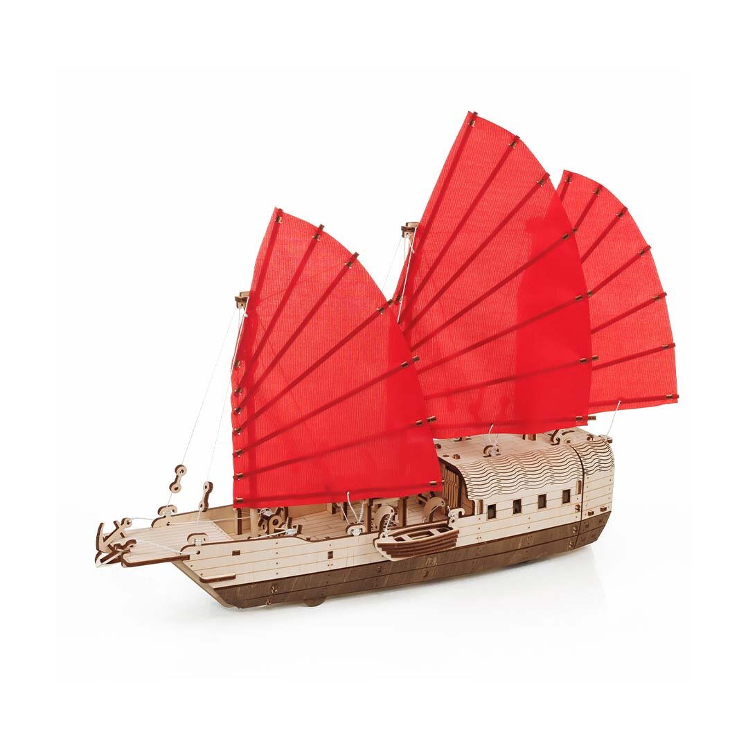 Wooden 3D puzzle - Sailing ship Djong Eco Wood Art