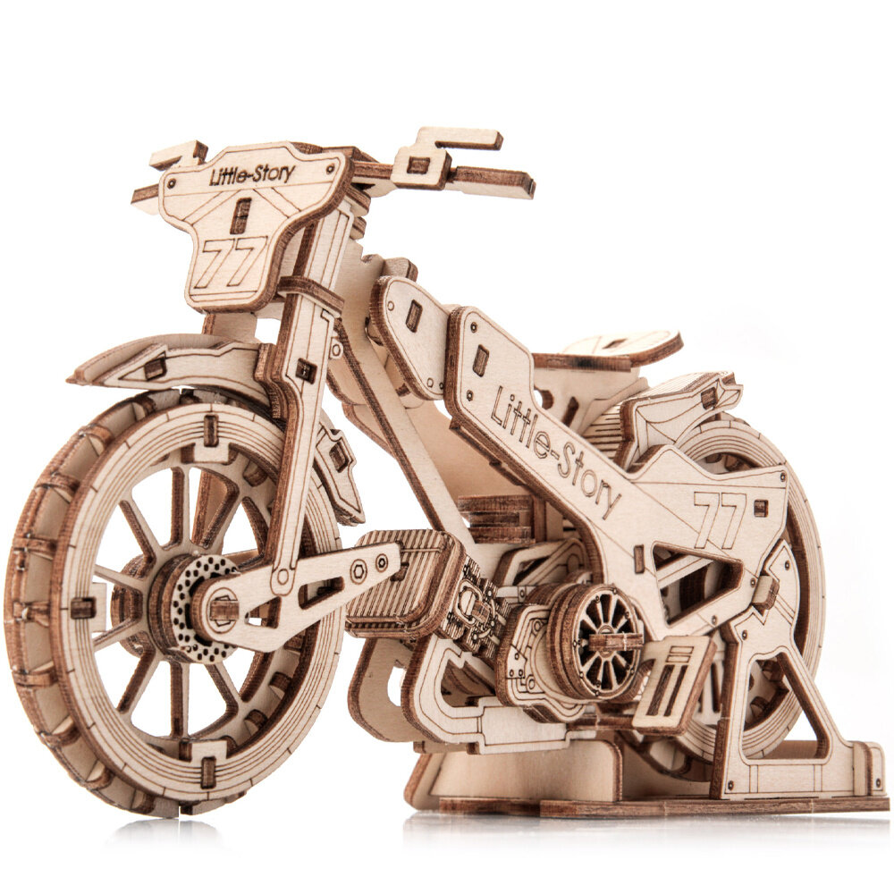 Wooden 3D puzzle - Speedway motorcycle Little Story E019