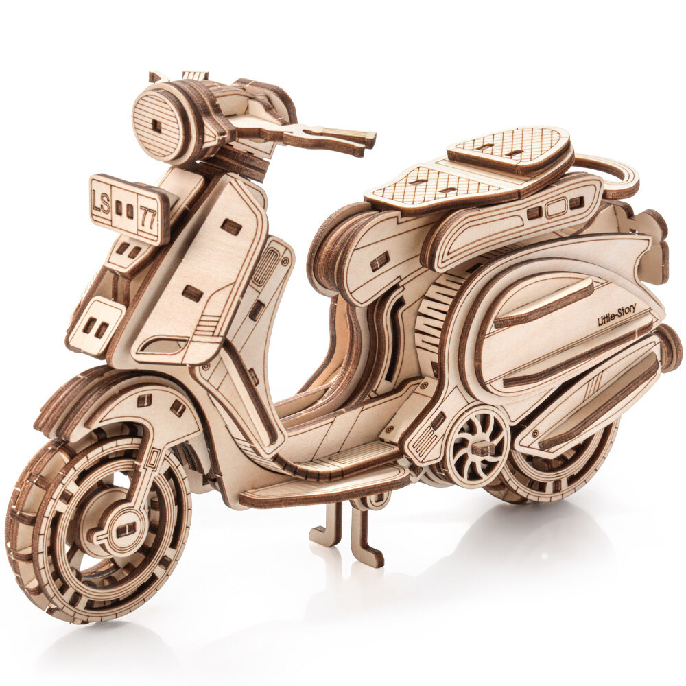 Wooden 3D puzzle - Sting Scooter Little Story E022